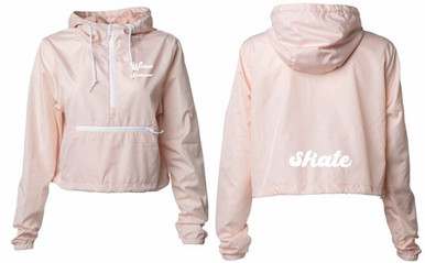 【oan】Big Pocket Crop Windbreaker Ultra Slice - World Wide Pizza Party Cropped Women's