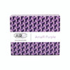 Packaging for Aurifil's Amalfi Purple Color Builder, featuring a geometric pattern of cubes in shades of purple, with the Aurifil logo and "Amalfi Purple" text displayed on the label.