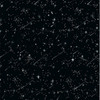 Black 100% cotton batik fabric named Interstellar Ink, featuring a celestial star pattern, from Hoffman Fabrics' Bali Handpaints Batiks series.