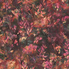 100% cotton batik fabric named Autumnal Grace, featuring a rich blend of autumn colors and leaf patterns, from Hoffman Fabrics' Bali Handpaints Batiks series.