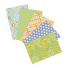 Free Spirit Fabrics Retro Picnic fat quarter bundle, Kaffe Fassett Collective Classics Plus, 5 fabrics in lime, blue, orange, lavender, polka dot, geometric and mandala prints Free Spirit Fabrics Retro Picnic fat quarter bundle, Kaffe Fassett Collective Classics Plus, 5 fabrics in lime, blue, orange, lavender, polka dot, geometric and mandala prints
