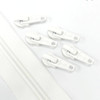 Pale Ivory #5 nylon coil continuous zipper tape with matching sliders