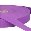 Plum 25mm cotton webbing roll, sold by the metre. Stephanoise 1" plum cotton webbing for bag straps