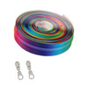 Carnival Ombre size 5 continuous zipper tape with nickel teardrop pull