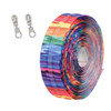 Brushstroke Ombre size 5 continuous zipper tape with nickel teardrop pull