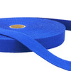 Royal Blue 25mm cotton webbing roll, sold by the metre. Stephanoise 1" royal blue cotton webbing for bag straps