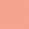 Pink and orange fan-motif Candlelight Sherbet fabric from Andover Fabrics Friday Night collection.