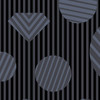 The Versatile Heartbreaker in Coal Fabric - dark grey striped background fabric with striped geometric shapes overlaid