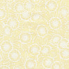 Robert Kaufman Alabaster Hues Dance in Sunshine fabric with white floral motifs on a soft sunshine-yellow background