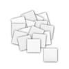 White on White 2.5 inch Mini Charm Pack containing 42 curated white-on-white quilting fabric squares cut in-house at Morris Works Quilt Shop