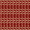 Bold geometric pattern on a rich cranberry red background, 100% cotton fabric from EQP's Of Old and New collection.