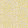 Makower UK Petite Fleur Ditzy Yellow fabric with small yellow and pink ditsy floral motif on white cotton background
