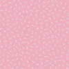 Makower UK Petite Fleur Sprig Pink fabric with small white floral sprig motif on blush pink cotton background