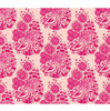 Northcott Fabrics Overdressed Red Totem red and pink large-scale floral quilting cotton showing full repeating botanical pattern