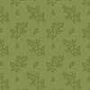 Andover Fabrics Moody Hues Leafy Olive quilting cotton with tonal leafy vine pattern on olive green background