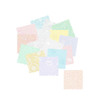 Robert Kaufman Alabaster Hues mini charm pack with pastel floral and low volume 2.5 inch fabric squares