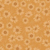 Andover Fabrics Color Me Whispered Marguerite Mist Saffron cotton fabric with pale daisy flowers on a rich golden saffron background