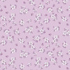 Andover Fabrics Color Me Whispered Treasure Blooms Periwinkle cotton fabric with small lavender floral clusters on a soft periwinkle background