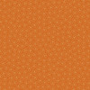 Orange Trefoil fabric from the Itsy Bits Collection by Renee Nanneman for Andover Fabrics, featuring a golden trefoil motif on vibrant orange cotton