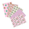 Liberty Gifts From The Garden Jam Jar Garden fat quarter bundle featuring pink floral, fruit and orchard themed quilting cotton fabrics

the next is Orchard Breeze

Product Name
Orchard Breeze Fat Quarter Bundle

Product Description
Fresh, playful, and filled with orchard-inspired charm, the Orchard Breeze Fat Quarter Bundle from the Gifts From The Garden collection by Liberty combines five beautifully coordinated fabrics in a lively palette of teal, aqua, pink, citrus yellow, and soft floral tones. Featuring fruit-filled ditsy prints, delicate blossoms, orchard tile motifs, and whimsical polka fruit illustrations, this bundle captures the bright and breezy feel of a summer garden in full bloom.

Each bundle contains five carefully selected fat quarters, studio cut in-house at Morris Works, with each fat quarter measuring approximately 20 x 22". The coordinated colour palette and varied print scales make this bundle particularly versatile for patchwork quilts, scrappy sewing projects, handmade bags, zip pouches, table runners, children’s projects, and fresh seasonal home décor.

The mix of tiny fruit prints, detailed floral quilting cottons, and decorative orchard-inspired motifs creates a balanced combination of statement fabrics and useful blenders. The brighter aqua and teal shades bring a crisp, uplifting feel to the collection, while the soft pinks and florals add warmth and softness. These fabrics work beautifully for fussy cutting, English paper piecing, quilt borders, appliqué details, and layered patchwork blocks.

Printed on premium 100% cotton fabric with a smooth handle and a weight of approximately 145gsm, these Liberty fabrics are suitable for both hand and machine sewing. Pair Orchard Breeze with ginghams, tonal blenders, or additional fabrics from the Gifts From The Garden collection to create quilts and sewing projects with a cheerful orchard-inspired colour story.

Whether you are planning a bright summer quilt, a handmade gift project, or simply adding a splash of colour to your fabric shelves, Orchard Breeze offers a fresh and uplifting combination of fruit-filled prints and delicate florals.

Search Keywords
Liberty fabric bundle, Orchard Breeze fat quarter bundle, Gifts From The Garden fabric bundle, Liberty quilting fabric, teal floral quilting cotton, fruit print fabric bundle, aqua Liberty fabrics, orchard quilting fabric, floral fat quarter bundle, quilting cotton bundle UK, Liberty fat quarters, patchwork fabric bundle, garden inspired sewing fabric, fruit themed cotton fabric, summer quilting fabrics

Page Title (Meta Title)
Liberty Orchard Breeze Fat Quarter Bundle

Meta Description
Shop the Orchard Breeze fat quarter bundle from Liberty’s Gifts From The Garden collection. Fresh fruit and floral prints for quilting and sewing.

Image Alt Text
Liberty Gifts From The Garden Orchard Breeze fat quarter bundle featuring teal, aqua and pink floral and fruit themed quilting cotton fabrics

the next is Lemonade Stand

Product Name
Lemonade Stand Fat Quarter Bundle

Product Description
Bright, cheerful, and bursting with summer colour, the Lemonade Stand Fat Quarter Bundle from the Gifts From The Garden collection by Liberty brings together five fresh and playful fabrics inspired by orchard fruits, flowering vines, and sunny afternoons in the garden. With lively shades of lemon yellow, fresh green, soft pink, and crisp white, this bundle captures the joyful feel of homemade lemonade, fruit stalls, and warm-weather sewing projects.

Each bundle contains five carefully selected fat quarters, studio cut in-house at Morris Works, with each fat quarter measuring approximately 20 x 22". The coordinated prints include delicate floral quilting cottons, tiny fruit ditsy designs, orchard-inspired motifs, and playful polka fruit prints that work beautifully together across a wide variety of patchwork and sewing projects.

The fresh yellow palette makes this bundle especially suited to spring and summer quilts, picnic-inspired projects, kitchen sewing, table toppers, project bags, zip pouches, nursery sewing, and bright handmade accessories. The smaller-scale prints are ideal for fussy cutting and scrappy patchwork, while the more detailed floral and orchard motifs add movement and visual texture to quilt blocks and borders.

Printed on premium 100% cotton fabric with a smooth handle and a weight of approximately 145gsm, these Liberty fabrics are suitable for both hand and machine sewing. Pair Lemonade Stand with soft blenders, ginghams, or additional prints from the Gifts From The Garden collection to create layered quilts and coordinated sewing projects with a light and uplifting orchard-inspired colour story.

Whether you are planning a sunny patchwork quilt, a collection of handmade gifts, or simply looking for a fabric bundle filled with playful seasonal charm, Lemonade Stand offers a beautifully balanced mix of florals and fruit-filled prints with a wonderfully fresh feel.

Search Keywords
Liberty fabric bundle, Lemonade Stand fat quarter bundle, Gifts From The Garden bundle, Liberty quilting fabric, yellow floral quilting cotton, fruit print fabric bundle, lemon quilting fabric, orchard quilting fabrics, Liberty fat quarters, quilting cotton bundle UK, patchwork fabric bundle, floral sewing fabrics, summer quilting fabrics, garden inspired cotton fabric, fruit themed sewing fabric

Page Title (Meta Title)
Liberty Lemonade Stand Fat Quarter Bundle

Meta Description
Shop the Lemonade Stand fat quarter bundle from Liberty’s Gifts From The Garden collection. Fresh floral and fruit prints for quilting and sewing.

Image Alt Text
Liberty Gifts From The Garden Lemonade Stand fat quarter bundle featuring yellow floral, fruit and orchard themed quilting cotton fabrics

the last one is Marmalade Market

Product Name
Marmalade Market Fat Quarter Bundle

Product Description
Warm, playful, and full of orchard-inspired colour, the Marmalade Market Fat Quarter Bundle from the Gifts From The Garden collection by Liberty combines five beautifully coordinated fabrics in rich shades of orange, coral, lavender, teal, and soft blossom pinks. Inspired by bustling fruit stalls, homemade preserves, flowering orchards, and late summer harvests, this bundle captures the cosy abundance of a market table filled with fresh fruit and garden blooms.

Each bundle contains five carefully selected fat quarters, studio cut in-house at Morris Works, with each fat quarter measuring approximately 20 x 22". The collection of prints includes detailed floral quilting cottons, fruit-filled ditsy designs, decorative orchard motifs, and playful polka fruit illustrations that work beautifully together across patchwork and sewing projects of all kinds.

The warm citrus and marmalade-inspired tones give this bundle a cheerful, slightly vintage feel, making it especially lovely for quilts, kitchen sewing, project bags, table runners, zip pouches, and seasonal handmade gifts. The varied print scales allow for plenty of creative flexibility, from fussy cutting and appliqué to scrappy patchwork blocks and quilt borders. The addition of lavender and teal accents keeps the palette fresh and balanced while adding depth and contrast.

Printed on premium 100% cotton fabric with a smooth handle and a weight of approximately 145gsm, these Liberty fabrics are suitable for both hand and machine sewing. Pair Marmalade Market with blenders, ginghams, or additional fabrics from the Gifts From The Garden collection to create layered quilts and coordinated sewing projects with a vibrant orchard-inspired colour story.

Whether you are planning a fresh summer quilt, colourful accessories, or simply adding a bright burst of fruit-filled prints to your fabric collection, Marmalade Market offers a joyful mix of florals and orchard motifs with plenty of seasonal character.

Search Keywords
Liberty fabric bundle, Marmalade Market fat quarter bundle, Gifts From The Garden fabric bundle, Liberty quilting fabric, orange floral quilting cotton, fruit print fabric bundle, orchard quilting fabric, floral sewing fabrics, Liberty fat quarters, quilting cotton bundle UK, patchwork fabric bundle, fruit themed cotton fabric, summer quilting fabrics, garden inspired sewing fabric, floral quilting fabric

Page Title (Meta Title)
Liberty Marmalade Market Fat Quarter Bundle

Meta Description
Shop the Marmalade Market fat quarter bundle from Liberty’s Gifts From The Garden collection. Floral and fruit prints for quilting and sewing.

Image Alt Text
Liberty Gifts From The Garden Marmalade Market fat quarter bundle featuring orange, lavender and floral fruit themed quilting cotton fabrics
