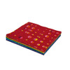 Rainbow Burst 5" Charm Squares stacked to show layered rainbow colours and bold Andover Fabrics prints.