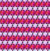 Northcott Cozy Christmas Collection Starlight Mulled Wine quilting fabric featuring pink, burgundy and purple geometric diamond motifs on a contemporary repeating design.