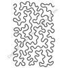 Line drawing for Medium Stipple Quilting Stencil