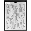 Flexible semi-transparent Mylar quilting stencil featuring a flowing pond ripples background design for marking continuous all-over quilting patterns.