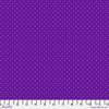 Tiny Dots in Opal by Tula Pink for FreeSpirit Fabrics featuring small pale aqua dots scattered across a rich purple background from the True Colors collection.