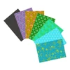Pop Cloth Bundle 2 by Sew Kind of Wonderful for Free Spirit, seven studio-cut fat quarters in turquoise, aqua, green, purple, chartreuse and charcoal prints