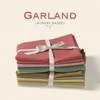 Garland fabric collection by Laundry Basket Quilts for Andover Fabrics in soft red, green, gold and neutral shades