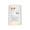A packaged Matilda's Own Scrim Free 100% Cotton Quilt Wadding in baby size (48" x 60"), wrapped in eco-friendly plastic-free packaging. The front label displays key product details, including its composition of 100% cotton fibres, needle-punched with scrim. The packaging highlights features such as an approximate loft of ⅛ inch (3mm), a shrinkage rate of 2.5%, and a maximum stitch distance of 10 inches (25cm). The label also describes the wadding’s sustainability, antibacterial properties, and softness, making it suitable for bedding and baby quilts. A green "100% Plastic Free" logo is visible, reinforcing the environmentally friendly packaging.