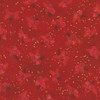Robert Kaufman Holiday Flourish Tonal Pinecones in Cranberry cotton fabric with red and burgundy pinecones, pine needles and metallic gold flecks on cranberry red