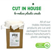 We cut all our Heirloom Wadding in house and use plastic free packaging to reduce manufacturer's plastic packaging.