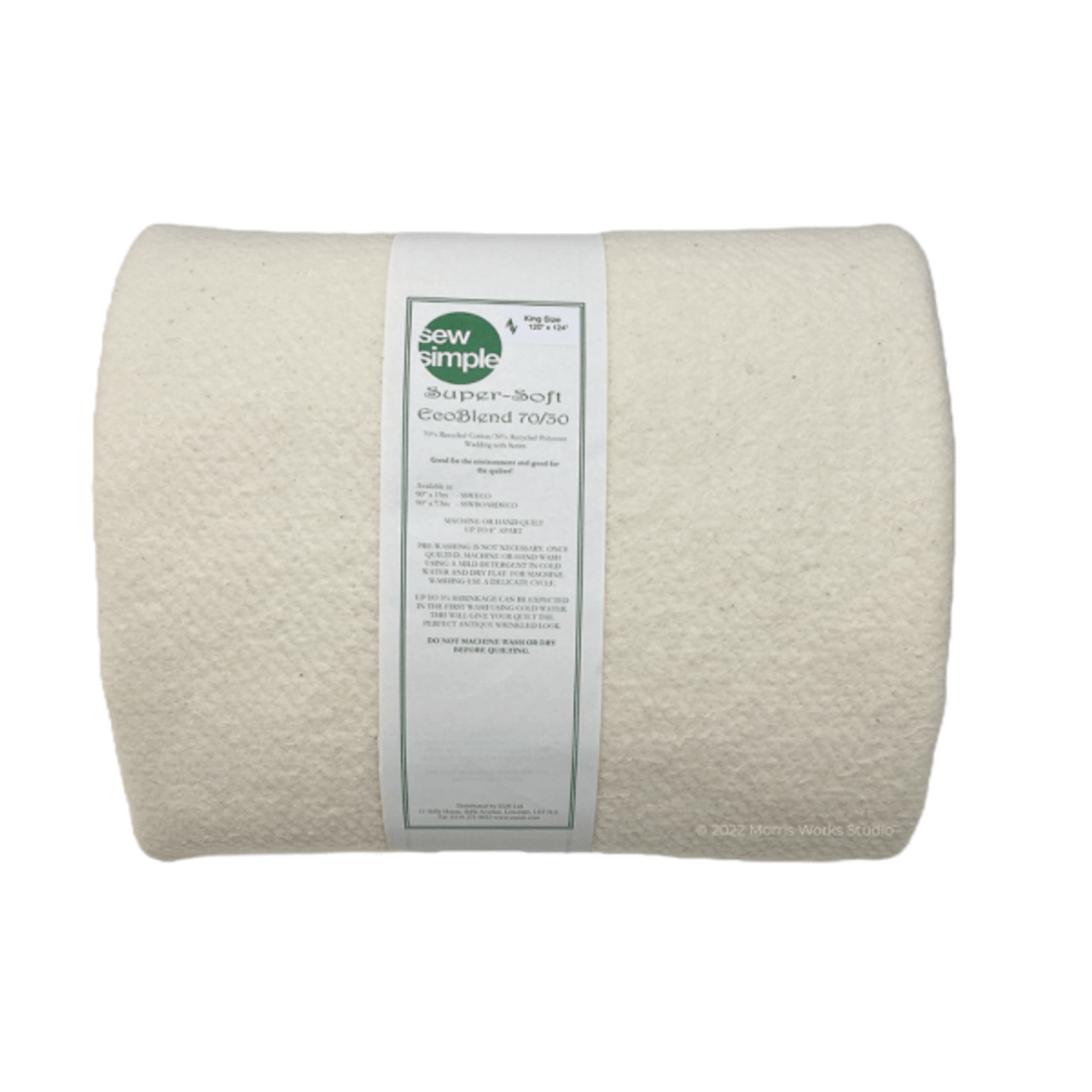 Sew Simple Super Soft 70/30 Eco Blend Cotton Wadding Pack King Size