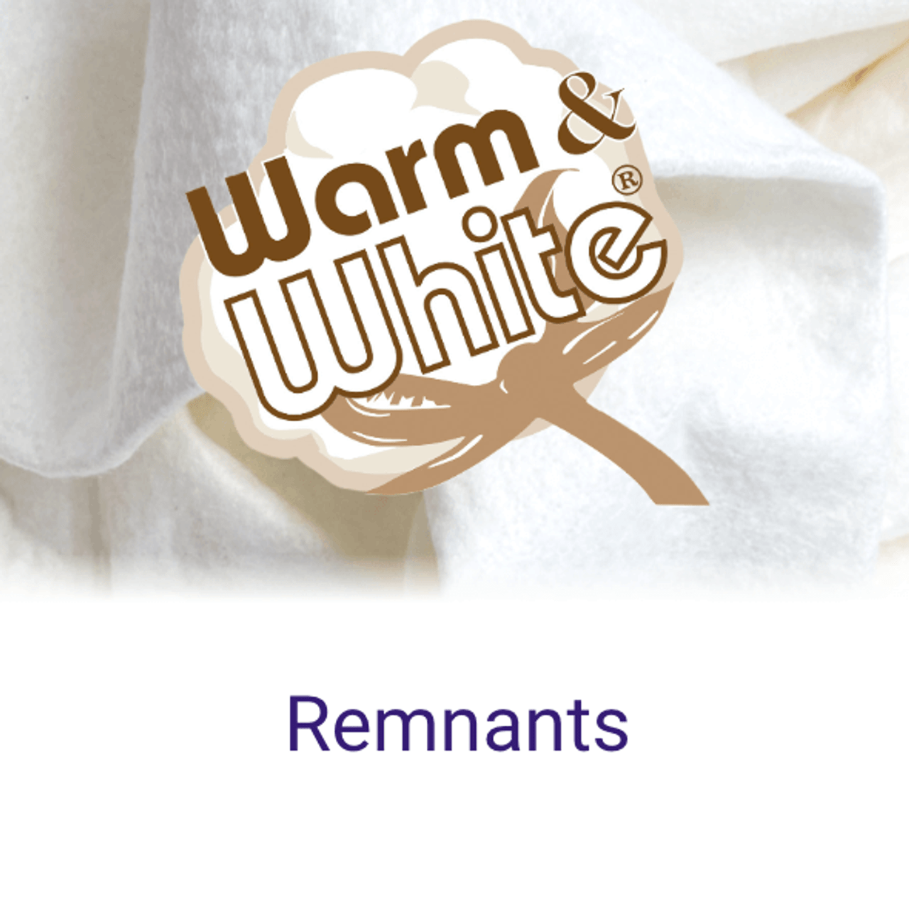 Warm Company Warm & White Batting- White Cotton Wadding  remnants
