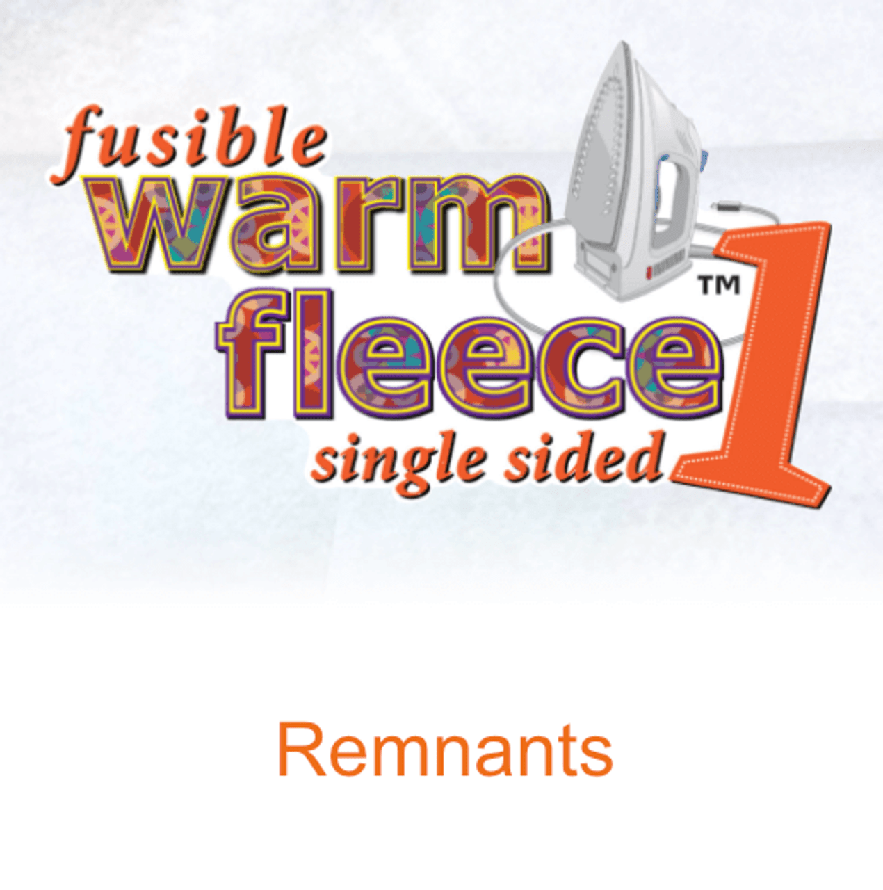 Fusible Warm Fleece 1 Single Sided Fusible Wadding by the Warm Company remnants