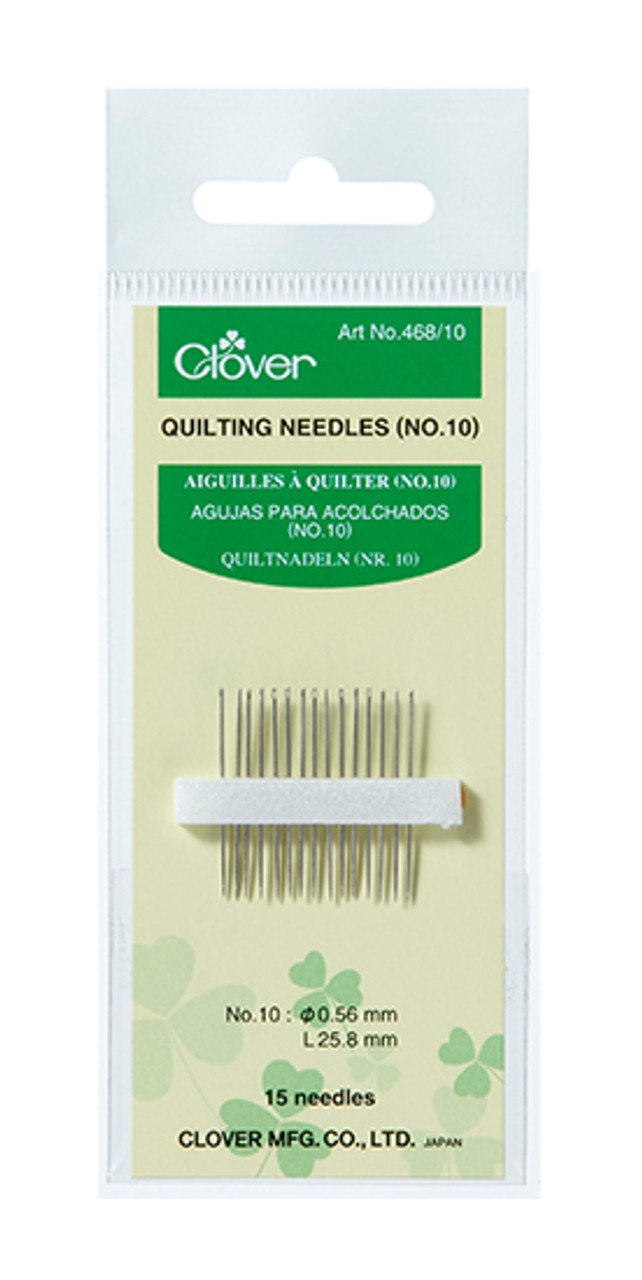 468/10
Quilting Needles(No. 10)
0.56 × 25.8 mm