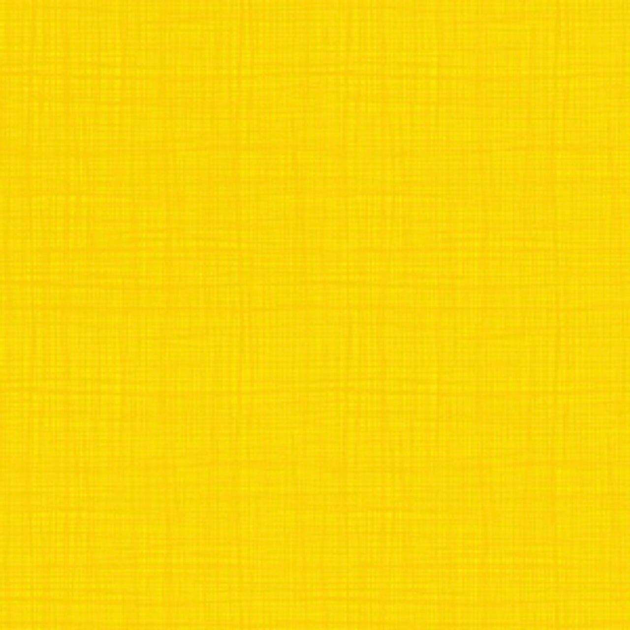 Linea - Pineapple 100% cotton fabric. Makower Linea Pineapple fabric featuring a yellow tone-on-tone loose weave design.