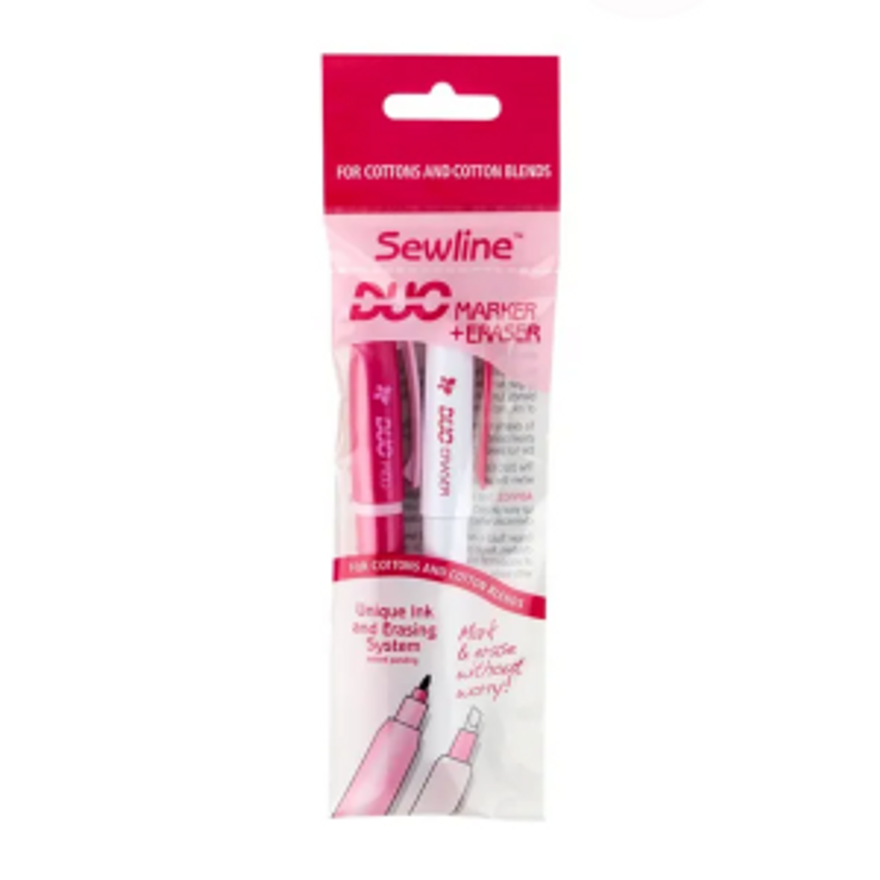 Sewline Duo Marker and Eraser in package