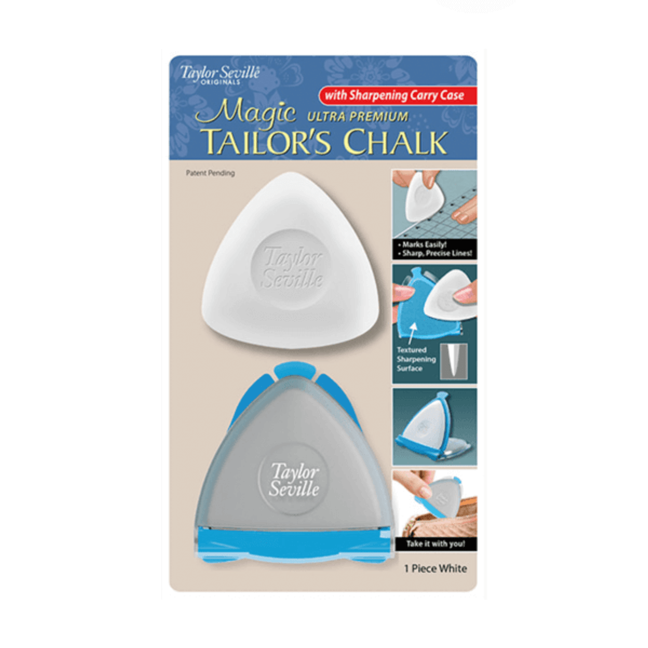 Taylor Seville Ultra Premium Magic Tailors Chalk | White in packaging
