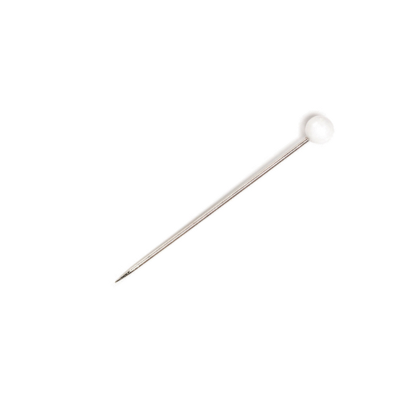 Single Glass Head Pins | 1 3/8″ Nickel Plated Steel | 95 pcs