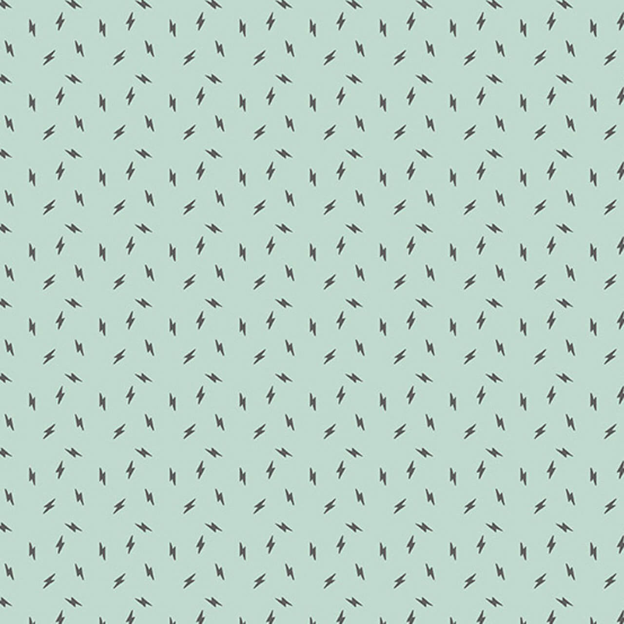 Unveiling the Atomic in Sea Glass Fabric - features tiny lightening bolts arranged over a pale turquoise background