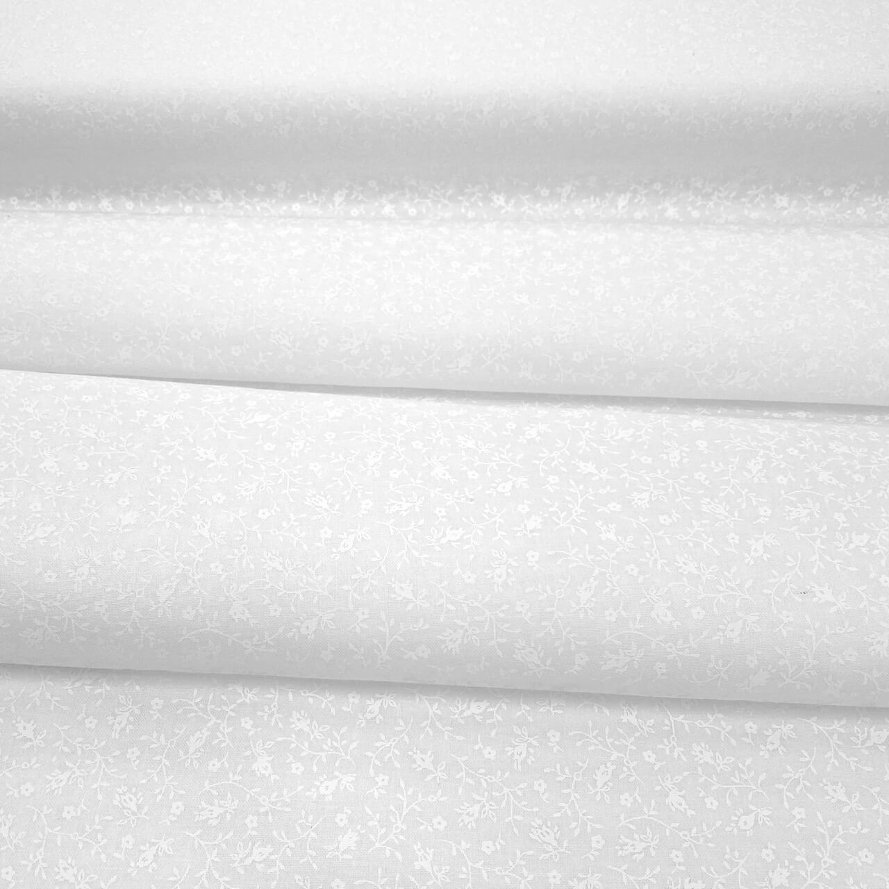 Garden Floor white on white fabric