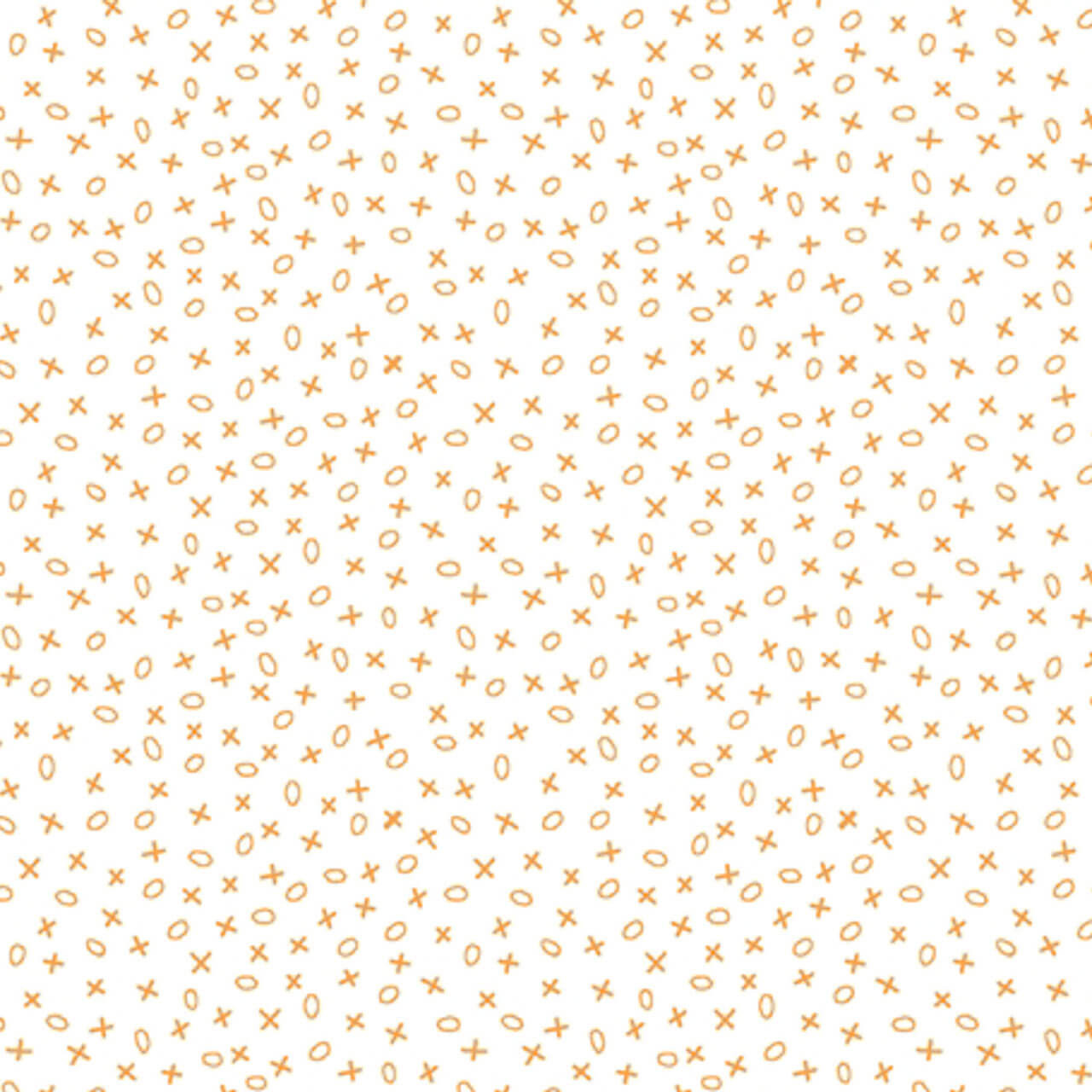 Fabric Sample: Tic-Tac-Toe on cream in Tangerine from the Pieces of Time Collection by EQP Textiles