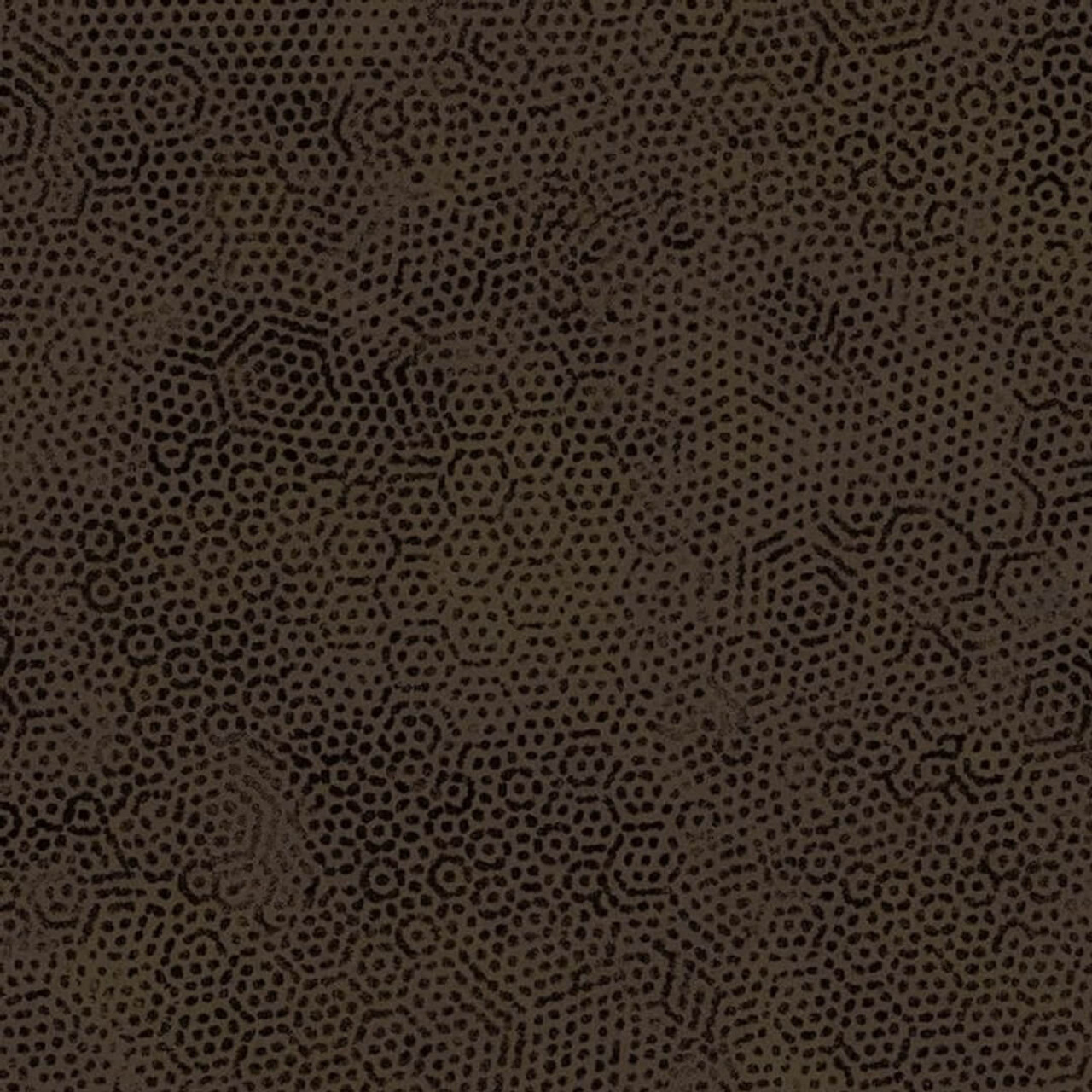 Close-up of Andover Fabrics Dimples Collection Peat Moss quilting fabric with tonal texture.
