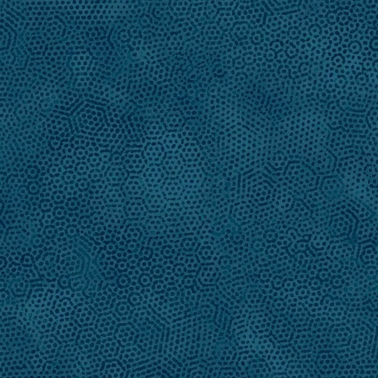 Close up of Andover Fabrics Dimples Collection Grand Colonial in dark teal with tone-on-tone texture.