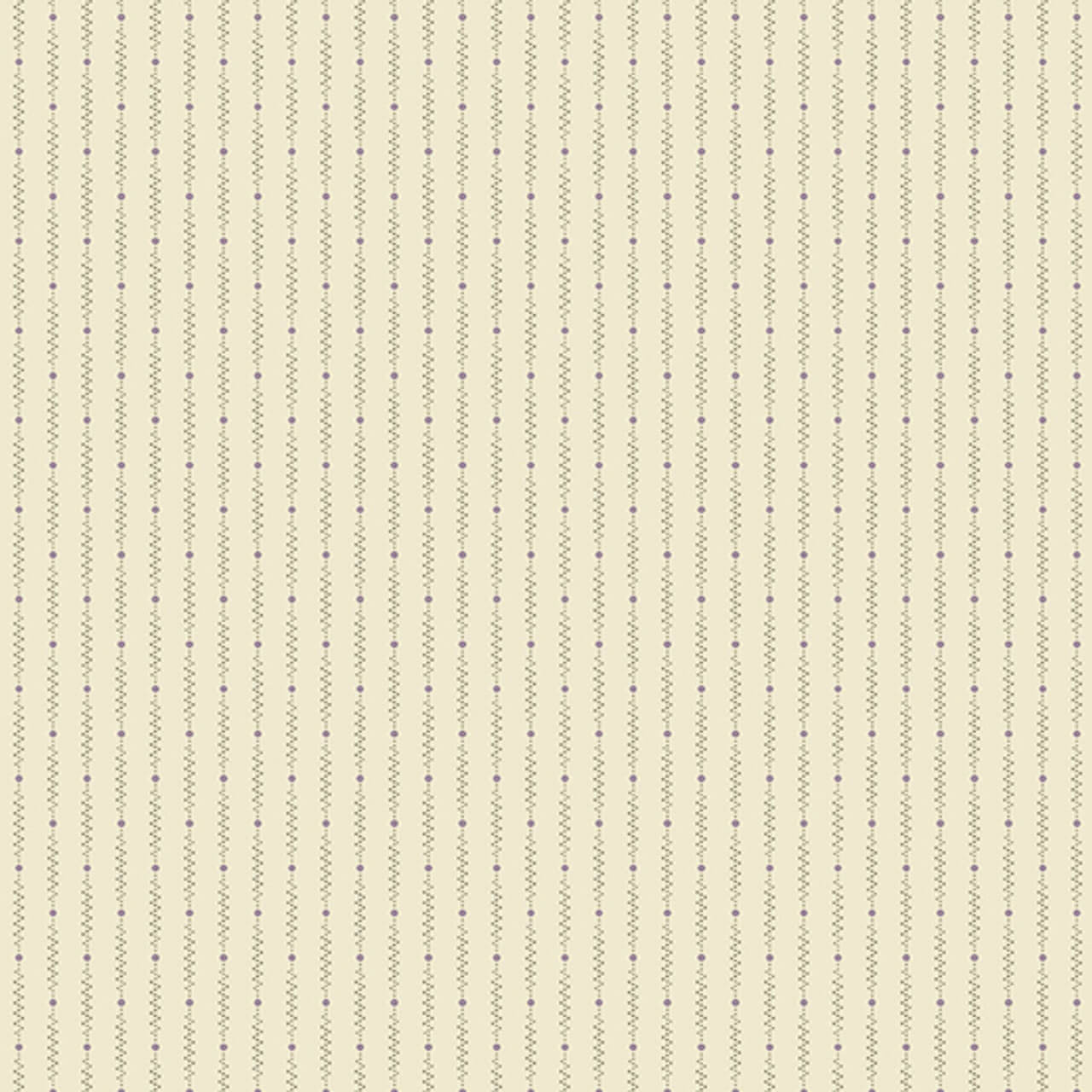 Andover Fabrics' 'Dot Zipper in Ivory' from the Jewel Box collection, showcasing a delicate dotted line pattern on a cream background.