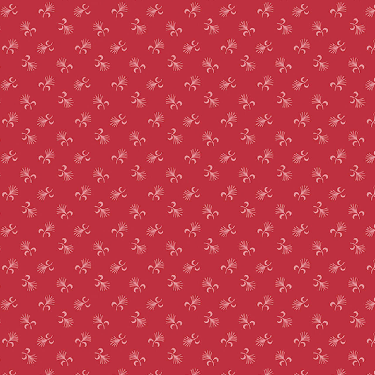 Andover's Dandelion Fluff in Crimson with delicate ditsy prints on cotton