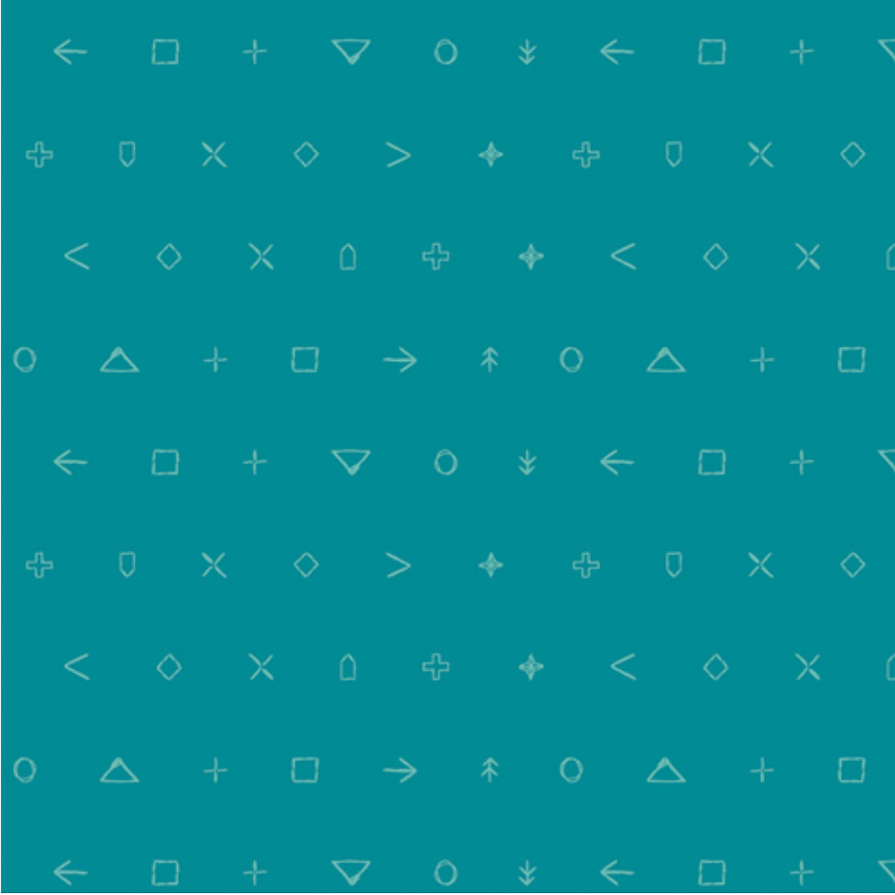 Art Gallery Fabrics' Legend Lake cotton fabric in teal from the Icon Elements collection, displaying a subtle geometric pattern.